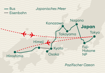 Karte Japan