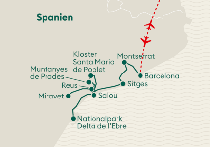 Karte Katalonien